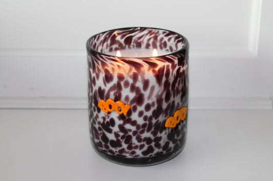 BOO Halloween Candle