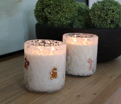 Gingerbread Handblown Candle