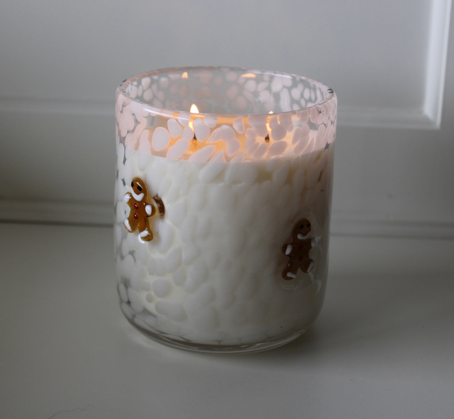 Gingerbread Handblown Candle
