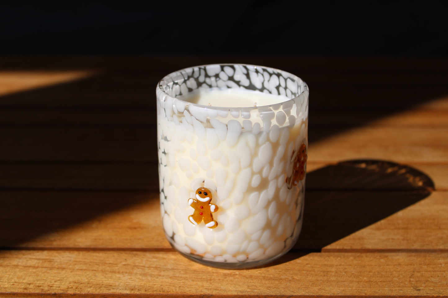 Gingerbread Handblown Candle